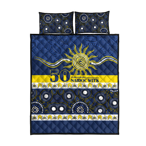 Cowboys NAIDOC Week Quilt Bed Set Aboriginal Torres Strait Islanders Vibe