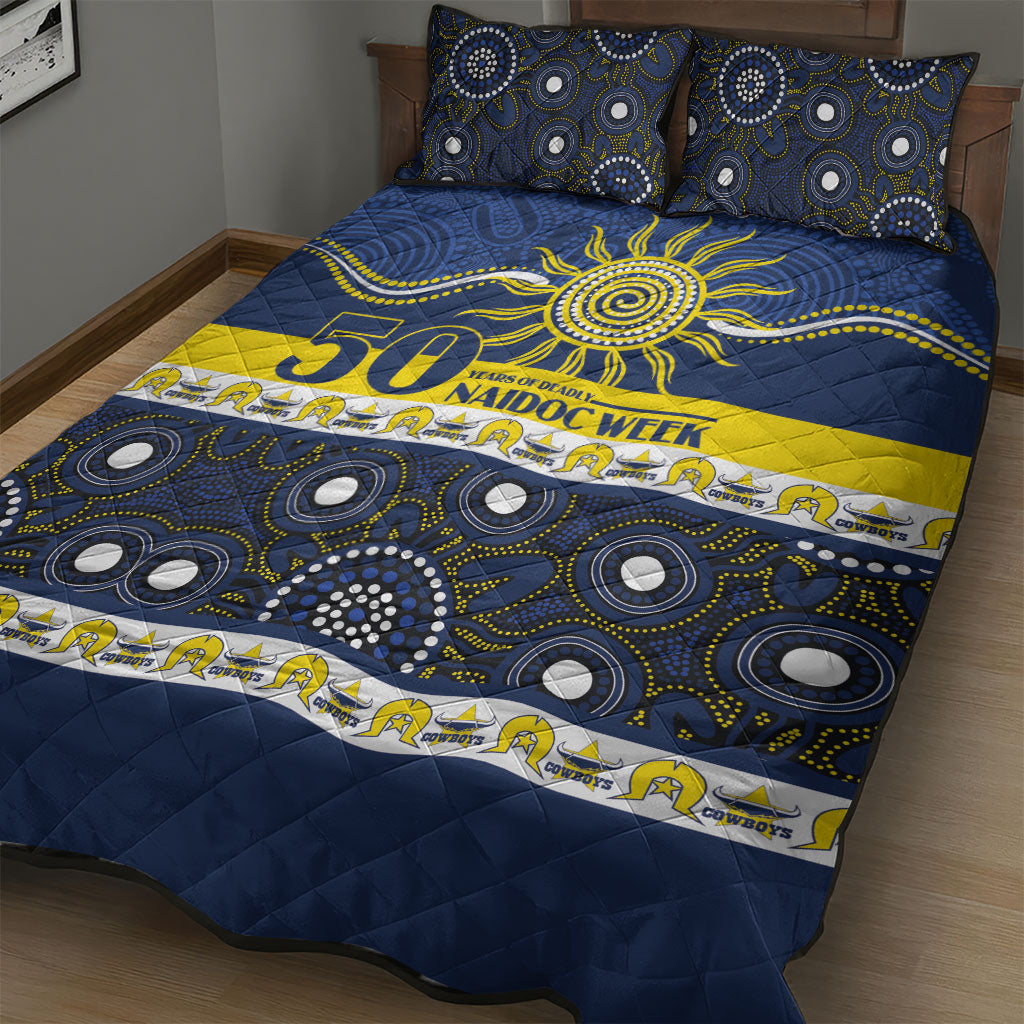 Cowboys NAIDOC Week Quilt Bed Set Aboriginal Torres Strait Islanders Vibe