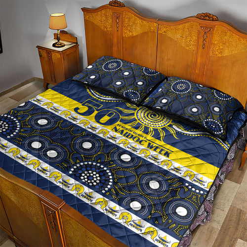 Cowboys NAIDOC Week Quilt Bed Set Aboriginal Torres Strait Islanders Vibe