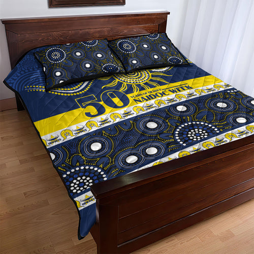Cowboys NAIDOC Week Quilt Bed Set Aboriginal Torres Strait Islanders Vibe
