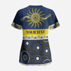 Cowboys NAIDOC Week Personalised Scrub Top Aboriginal Torres Strait Islanders Vibe