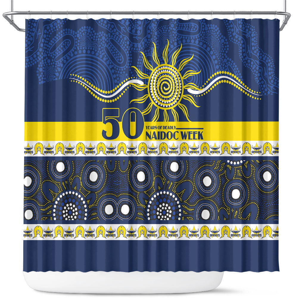 Cowboys NAIDOC Week Shower Curtain Aboriginal Torres Strait Islanders Vibe
