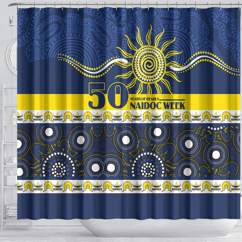 Cowboys NAIDOC Week Shower Curtain Aboriginal Torres Strait Islanders Vibe