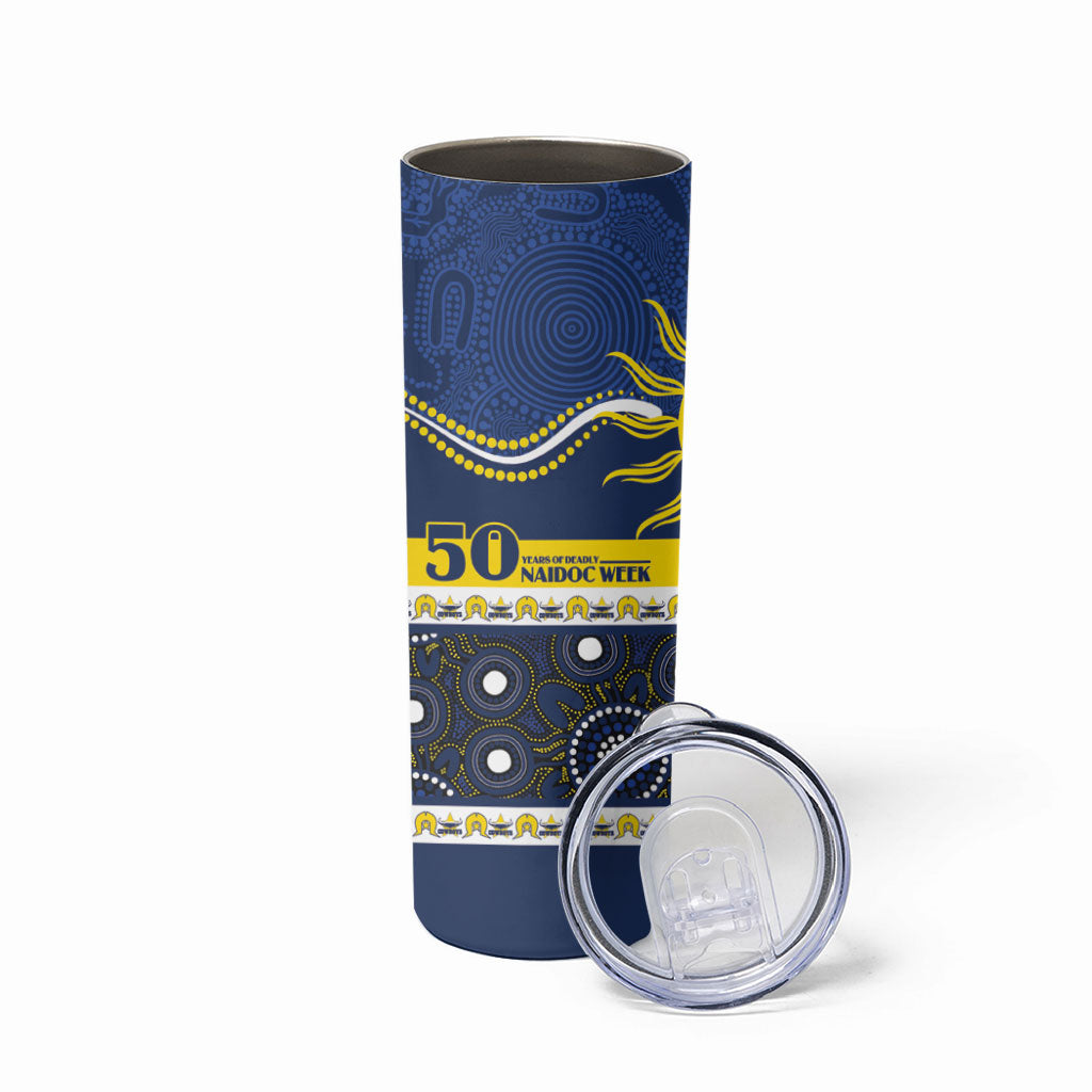 Cowboys NAIDOC Week Personalised Skinny Tumbler Aboriginal Torres Strait Islanders Vibe