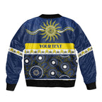Cowboys NAIDOC Week Personalised Sleeve Zip Bomber Jacket Aboriginal Torres Strait Islanders Vibe