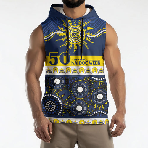 Cowboys NAIDOC Week Personalised Sleeveless Hoodie Aboriginal Torres Strait Islanders Vibe