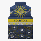 Cowboys NAIDOC Week Personalised Sleeveless Puffer Jacket Aboriginal Torres Strait Islanders Vibe
