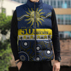 Cowboys NAIDOC Week Personalised Sleeveless Puffer Jacket Aboriginal Torres Strait Islanders Vibe