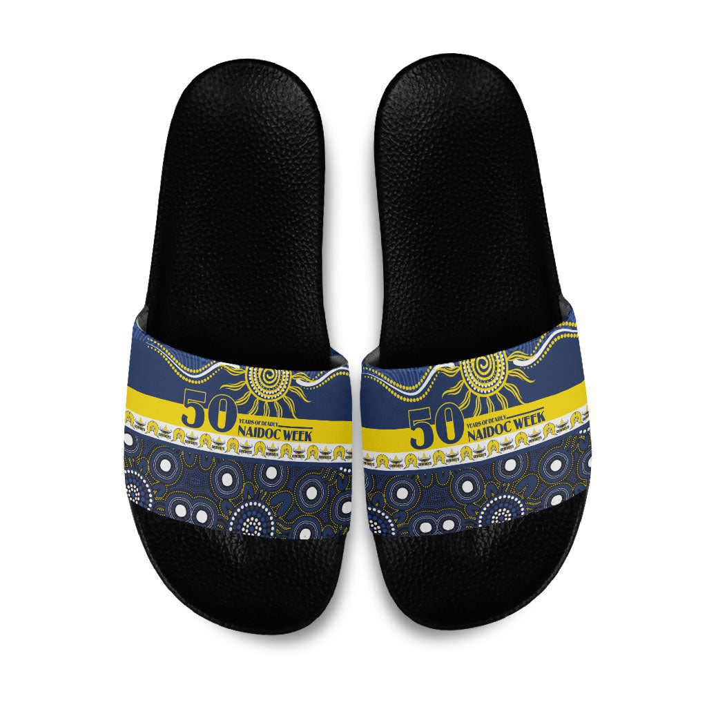 Cowboys NAIDOC Week Slide Sandals Aboriginal Torres Strait Islanders Vibe