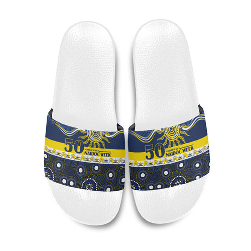 Cowboys NAIDOC Week Slide Sandals Aboriginal Torres Strait Islanders Vibe