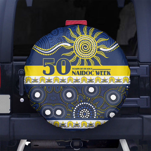 Cowboys NAIDOC Week Spare Tire Cover Aboriginal Torres Strait Islanders Vibe