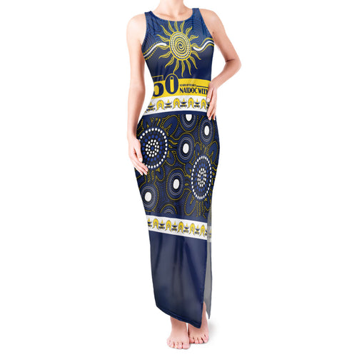 Cowboys NAIDOC Week Personalised Tank Maxi Dress Aboriginal Torres Strait Islanders Vibe