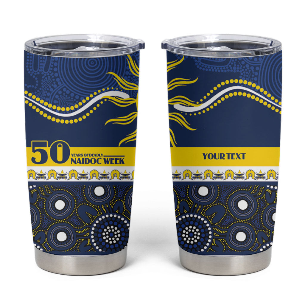 Cowboys NAIDOC Week Personalised Tumbler Cup Aboriginal Torres Strait Islanders Vibe