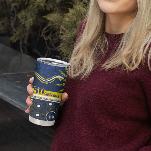 Cowboys NAIDOC Week Personalised Tumbler Cup Aboriginal Torres Strait Islanders Vibe