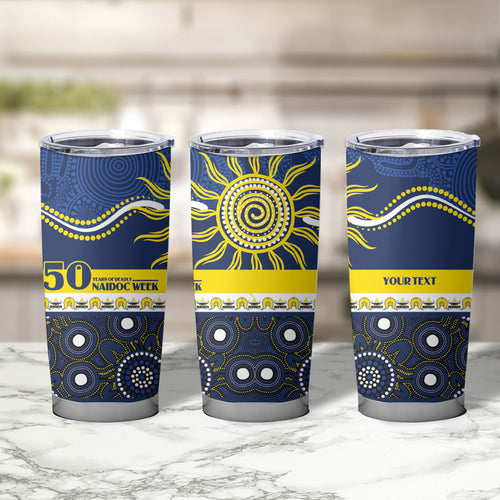 Cowboys NAIDOC Week Personalised Tumbler Cup Aboriginal Torres Strait Islanders Vibe