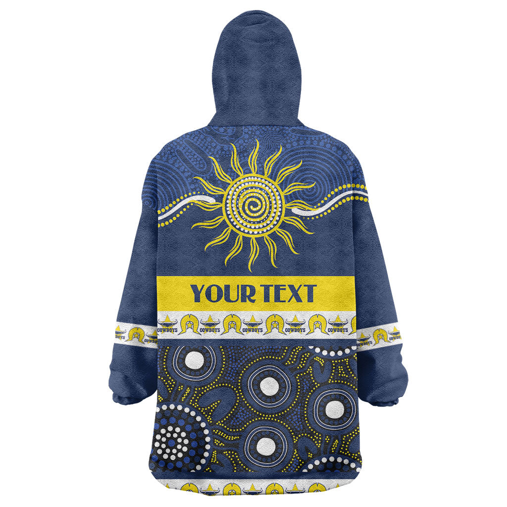 Cowboys NAIDOC Week Personalised Wearable Blanket Hoodie Aboriginal Torres Strait Islanders Vibe