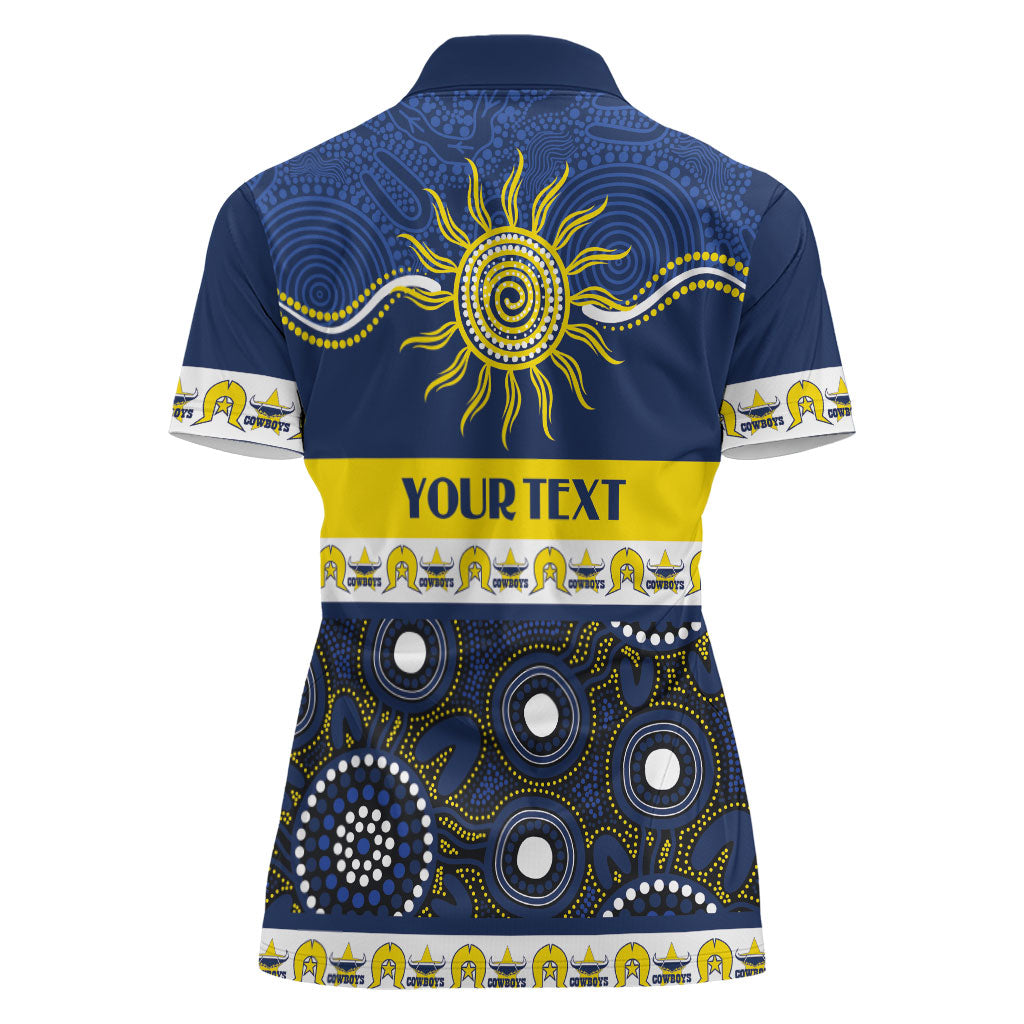 Cowboys NAIDOC Week Personalised Women Polo Shirt Aboriginal Torres Strait Islanders Vibe