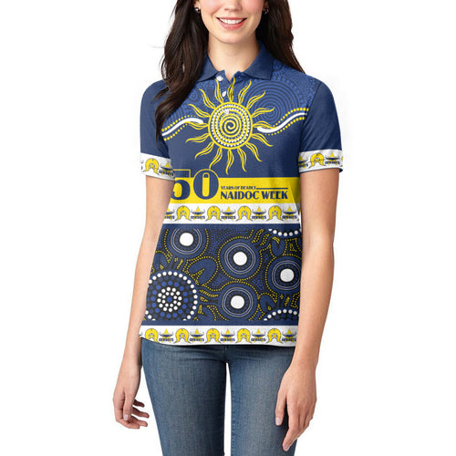 Cowboys NAIDOC Week Personalised Women Polo Shirt Aboriginal Torres Strait Islanders Vibe
