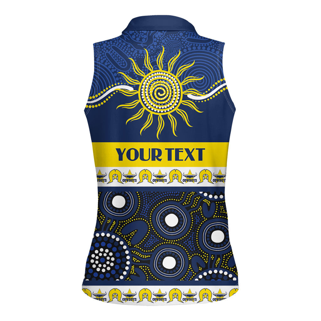 Cowboys NAIDOC Week Personalised Women Sleeveless Polo Shirt Aboriginal Torres Strait Islanders Vibe