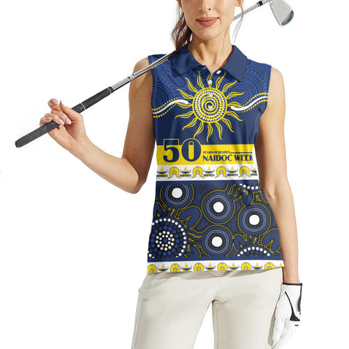 Cowboys NAIDOC Week Personalised Women Sleeveless Polo Shirt Aboriginal Torres Strait Islanders Vibe