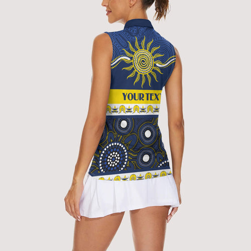 Cowboys NAIDOC Week Personalised Women Sleeveless Polo Shirt Aboriginal Torres Strait Islanders Vibe