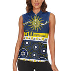 Cowboys NAIDOC Week Personalised Women Sleeveless Polo Shirt Aboriginal Torres Strait Islanders Vibe