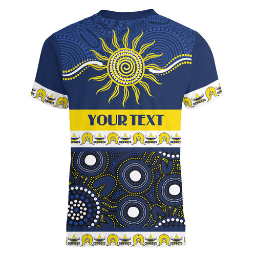 Cowboys NAIDOC Week Personalised Women V-Neck T-Shirt Aboriginal Torres Strait Islanders Vibe