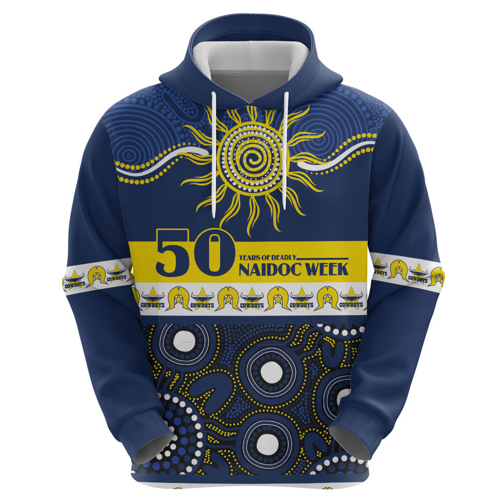 Cowboys NAIDOC Week Personalised Zip Hoodie Aboriginal Torres Strait Islanders Vibe