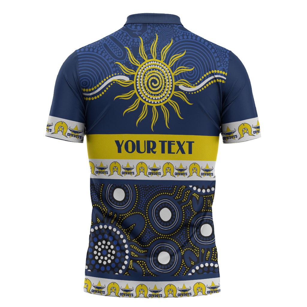 Cowboys NAIDOC Week Personalised Zipper Polo Shirt Aboriginal Torres Strait Islanders Vibe