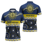 Cowboys NAIDOC Week Personalised Zipper Polo Shirt Aboriginal Torres Strait Islanders Vibe