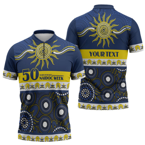 Cowboys NAIDOC Week Personalised Zipper Polo Shirt Aboriginal Torres Strait Islanders Vibe