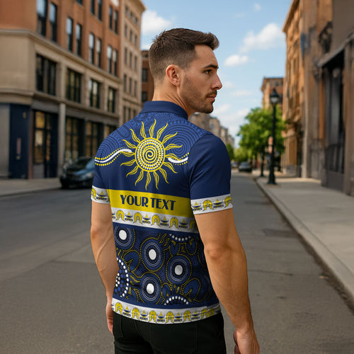 Cowboys NAIDOC Week Personalised Zipper Polo Shirt Aboriginal Torres Strait Islanders Vibe