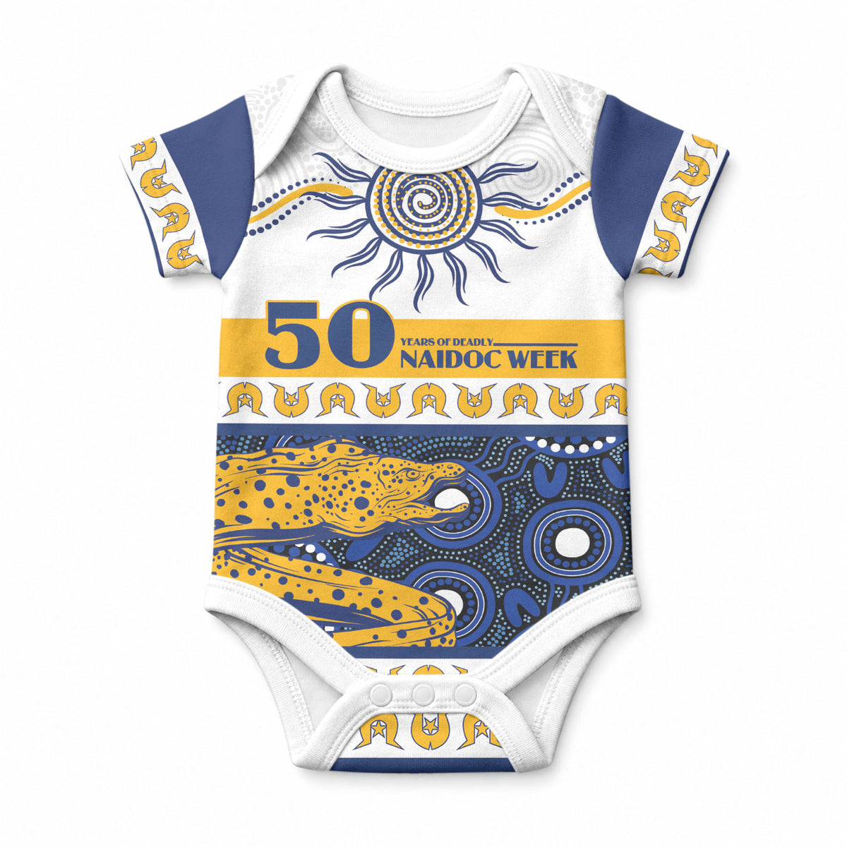 Eels NAIDOC Week Personalised Baby Onesie Aboriginal Torres Strait Islanders Vibe