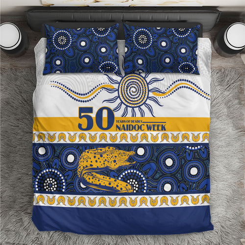 Eels NAIDOC Week Bedding Set Aboriginal Torres Strait Islanders Vibe