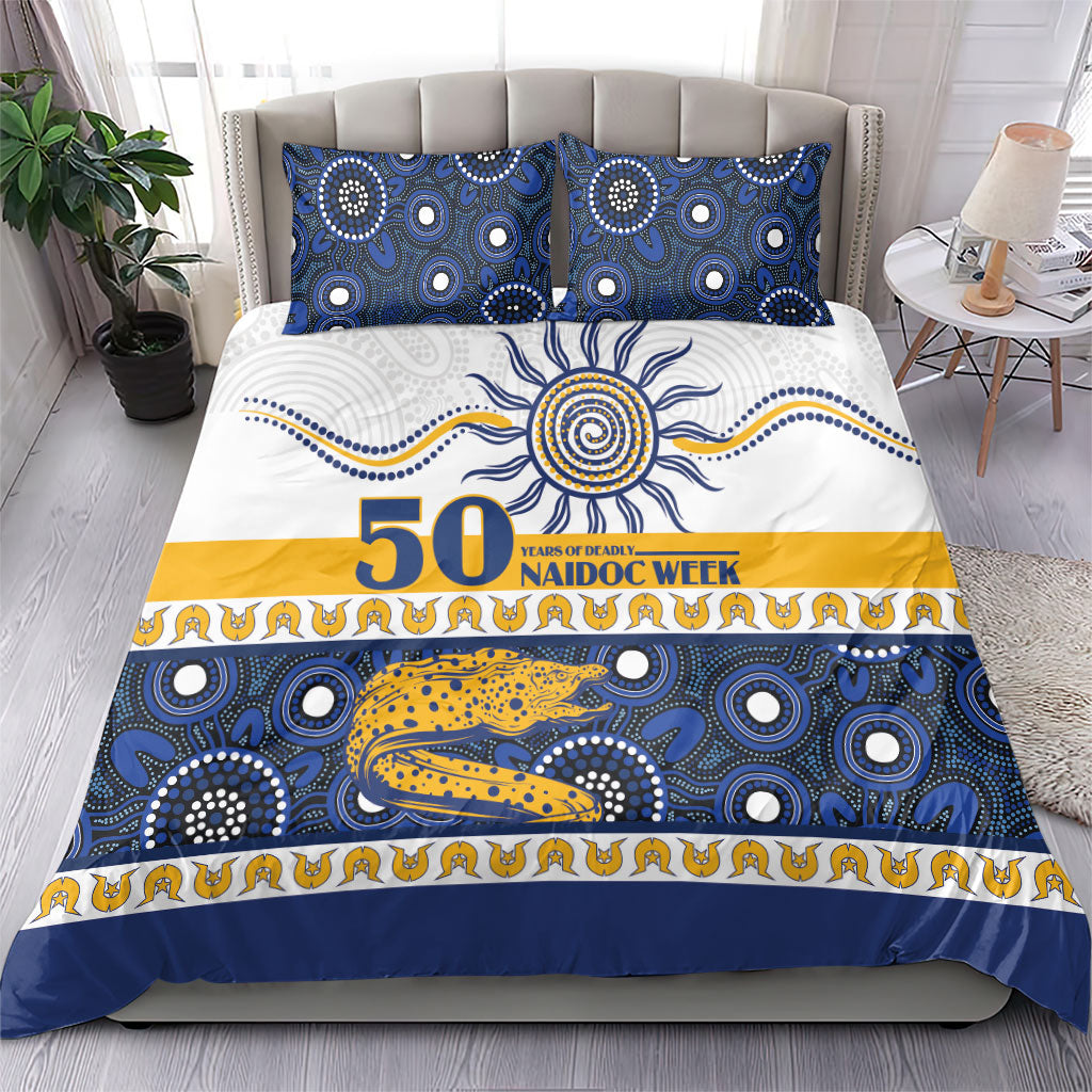 Eels NAIDOC Week Bedding Set Aboriginal Torres Strait Islanders Vibe