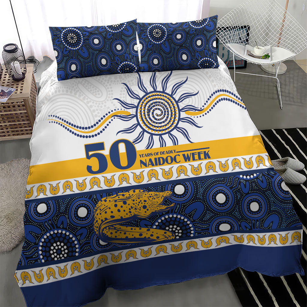 Eels NAIDOC Week Bedding Set Aboriginal Torres Strait Islanders Vibe