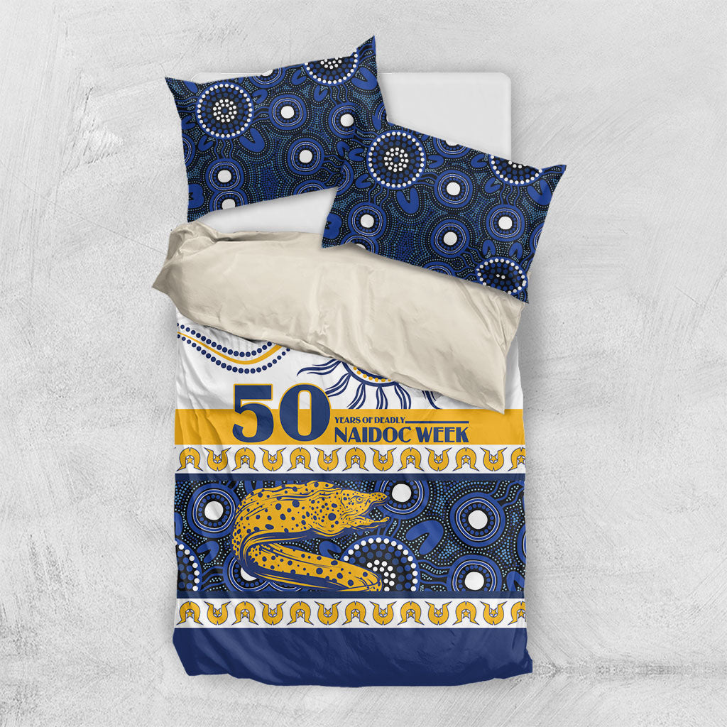 Eels NAIDOC Week Bedding Set Aboriginal Torres Strait Islanders Vibe