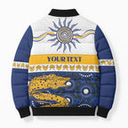 Eels NAIDOC Week Personalised Bomber Puffer Jacket Aboriginal Torres Strait Islanders Vibe