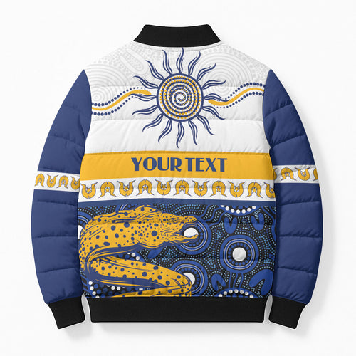 Eels NAIDOC Week Personalised Bomber Puffer Jacket Aboriginal Torres Strait Islanders Vibe