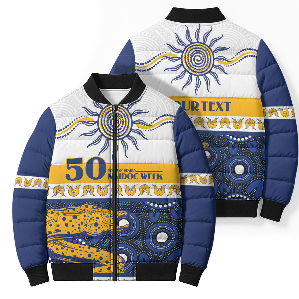 Eels NAIDOC Week Personalised Bomber Puffer Jacket Aboriginal Torres Strait Islanders Vibe