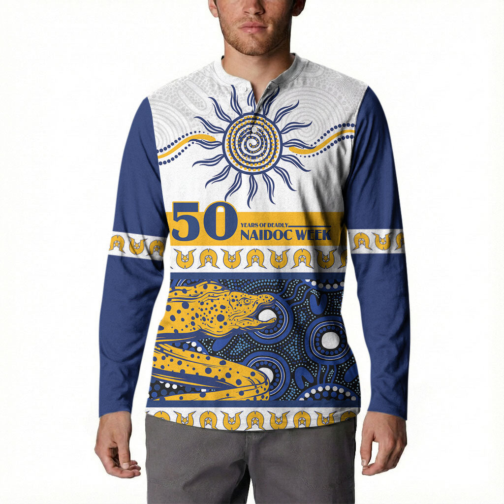Eels NAIDOC Week Personalised Button Sweatshirt Aboriginal Torres Strait Islanders Vibe