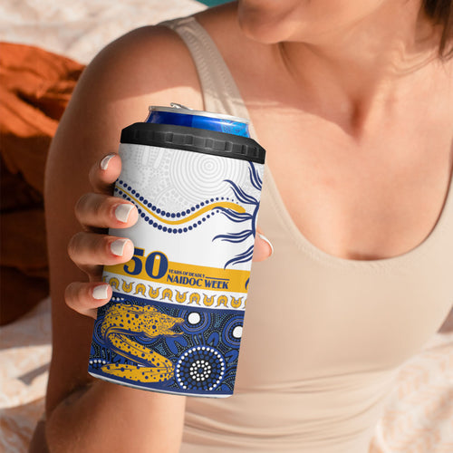 Eels NAIDOC Week Personalised 4 in 1 Can Cooler Tumbler Aboriginal Torres Strait Islanders Vibe