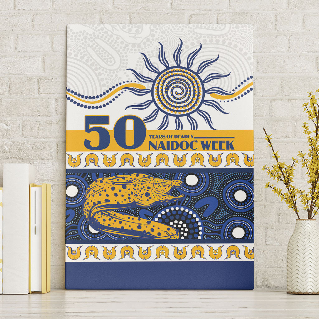 Eels NAIDOC Week Canvas Wall Art Aboriginal Torres Strait Islanders Vibe