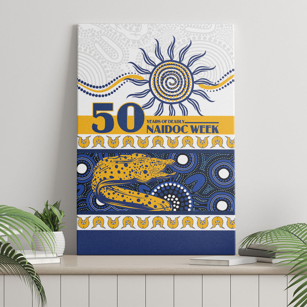 Eels NAIDOC Week Canvas Wall Art Aboriginal Torres Strait Islanders Vibe