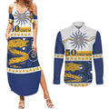 Eels NAIDOC Week Personalised Couples Matching Summer Maxi Dress and Long Sleeve Button Shirt Aboriginal Torres Strait Islanders Vibe