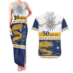 Eels NAIDOC Week Personalised Couples Matching Tank Maxi Dress and Hawaiian Shirt Aboriginal Torres Strait Islanders Vibe