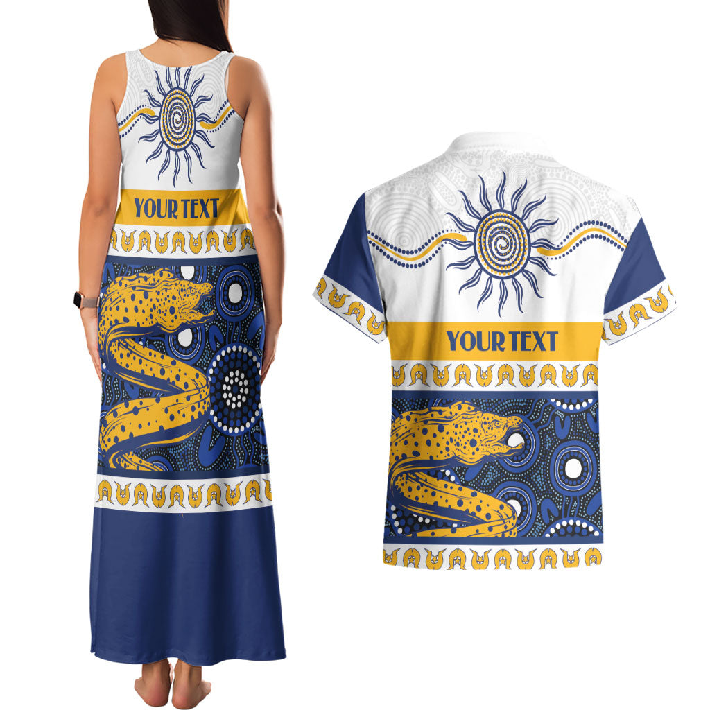 Eels NAIDOC Week Personalised Couples Matching Tank Maxi Dress and Hawaiian Shirt Aboriginal Torres Strait Islanders Vibe