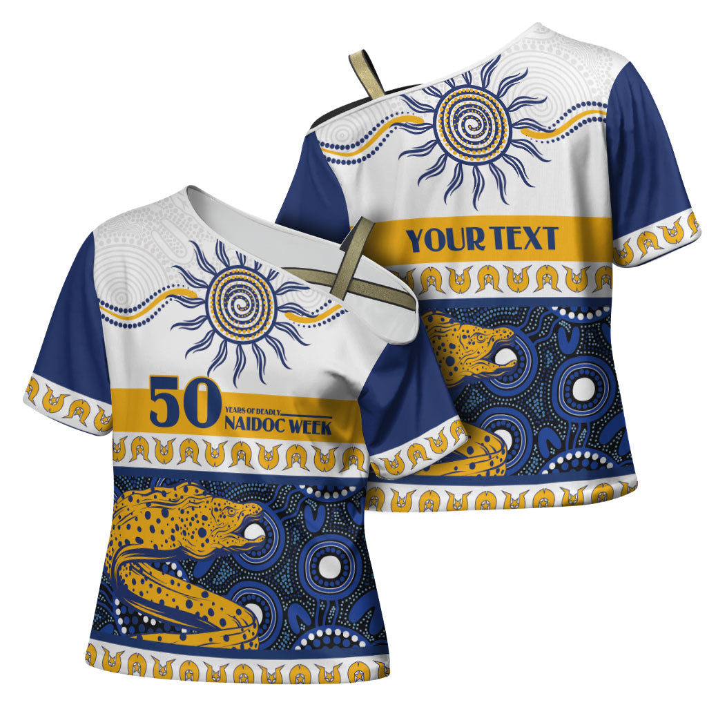 Eels NAIDOC Week Personalised Cross Shoulder Shirt Aboriginal Torres Strait Islanders Vibe