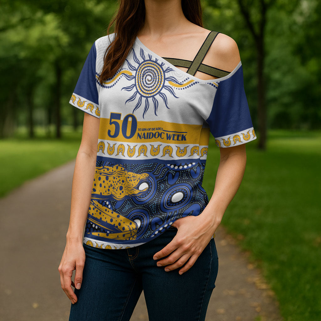 Eels NAIDOC Week Personalised Cross Shoulder Shirt Aboriginal Torres Strait Islanders Vibe