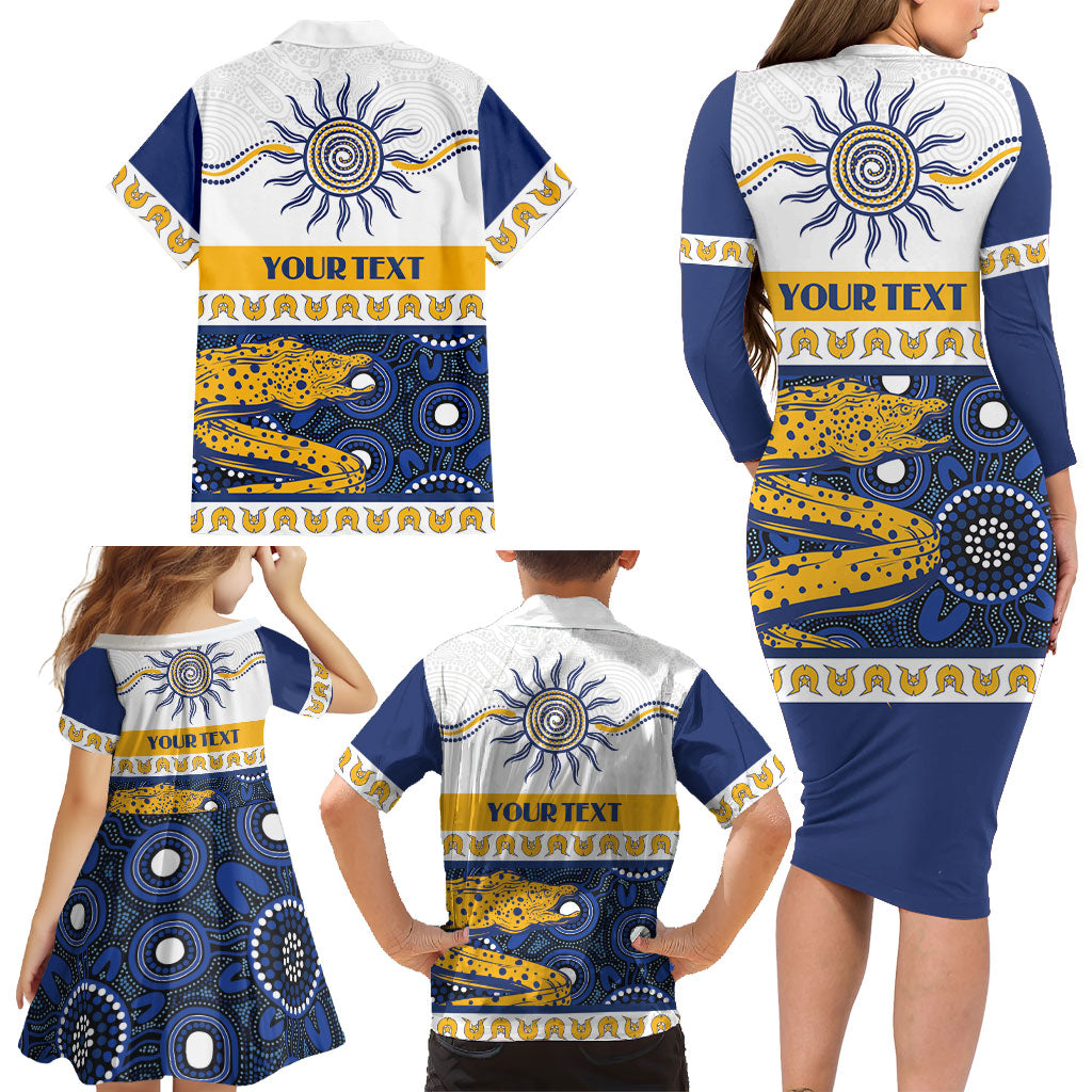 Eels NAIDOC Week Personalised Family Matching Long Sleeve Bodycon Dress and Hawaiian Shirt Aboriginal Torres Strait Islanders Vibe